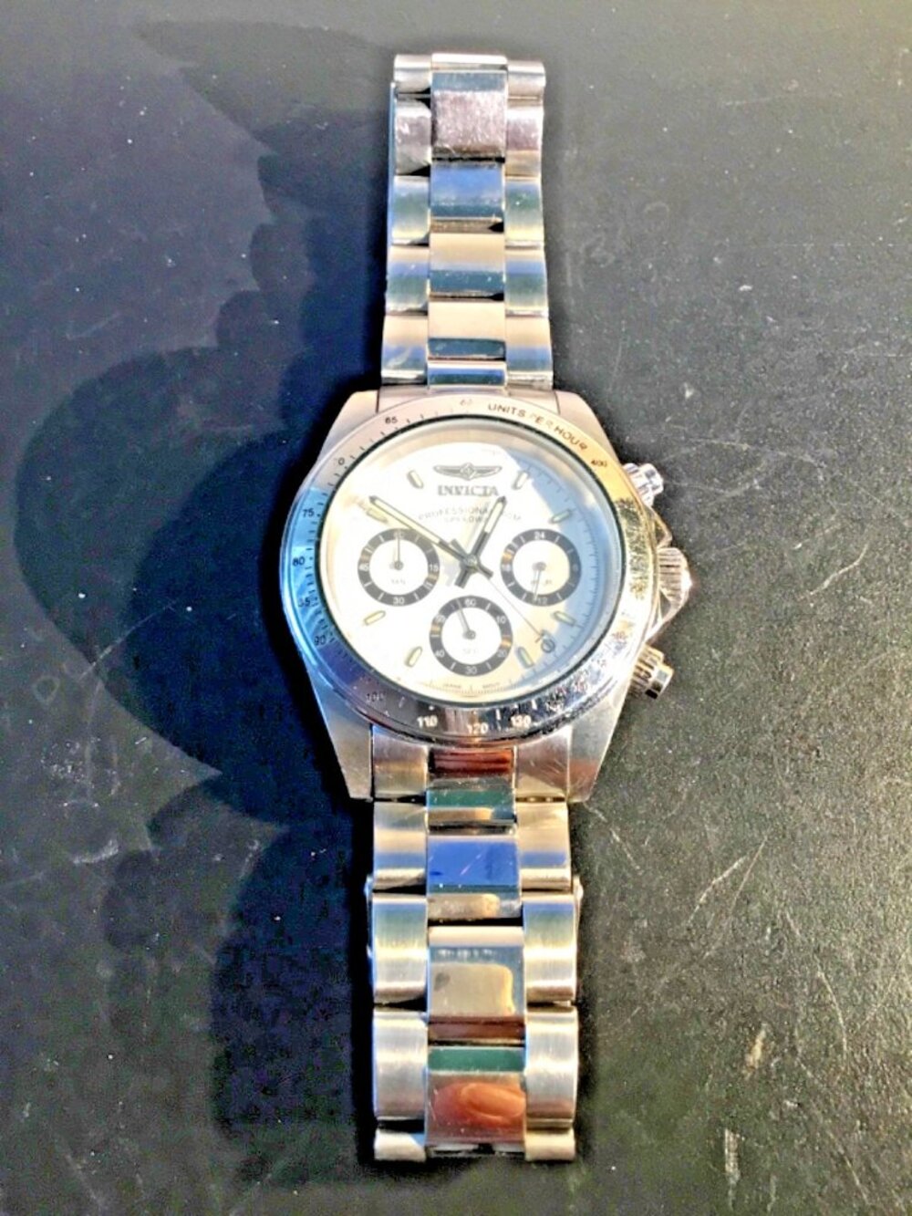 Invicta 9211 PROFESSIONAL= Chronograph= Quartz =Stainless=NEW BATTERY - Picture 8 of 8